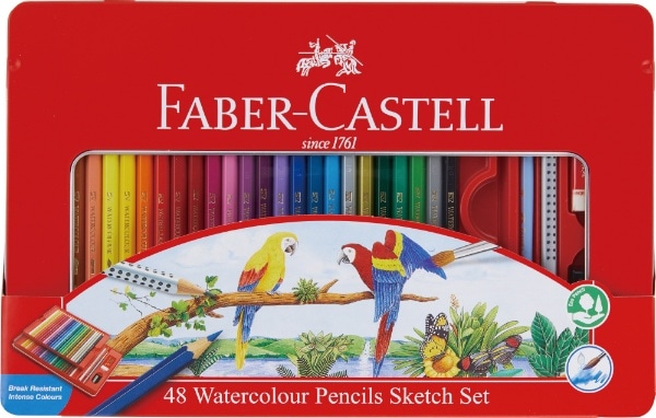 FABER-CASTELL(ファーバーカステル) 水彩色鉛筆 48色セット TFC-WCP