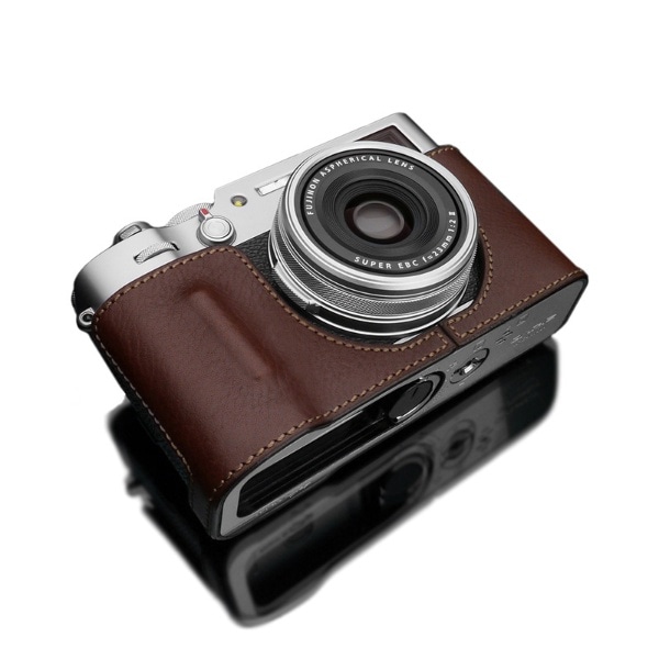 FUJIFILM X100V用 本革カメラケース ブラウン HG-X100VBR(ブラウン