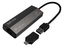 LAN変換アダプタ [USB-C＋USB-A オス→メス LAN] 2.5Gbps対応(Mac