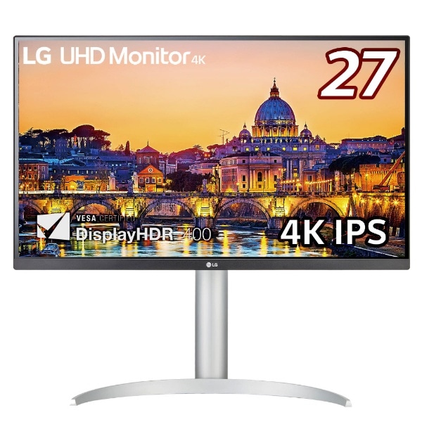 PCモニター LG UHD Monitor 4K ホワイト 27UP650-W [27型 /4K(3840 ...