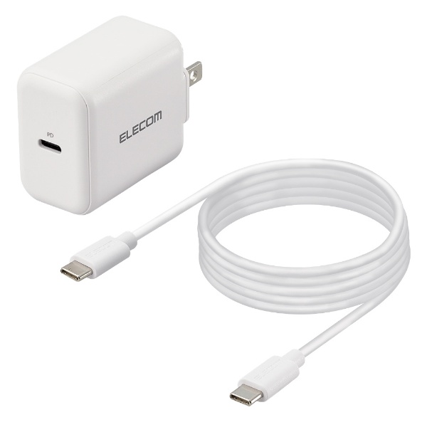 USB Type-C 充電器 PD対応 20W タイプC ×1 Type C to C ケーブル 同梱型 1.5m 【 iPhone iPad  Galaxy Xperia AQUOS OPPO Android各種 Nintendo Switch 他 】 ACアダプター コンセント ホワイト  ホワイト MPA-ACCP18WH [USB