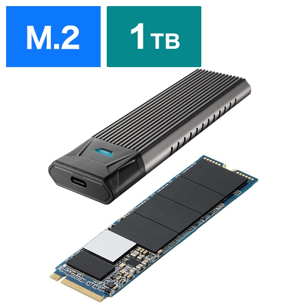 日本製国産 NVMe PCI Express接続M.2 SSDケース アルミ筐体 防塵防水