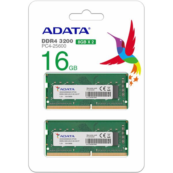 ノート用メモリ DDR4-3200(PC4-25600) 8GB x 2枚