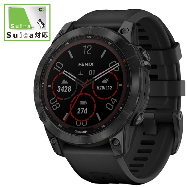 010-02540-46 fenix 7 Sapphire Dual Power 【Suica対応】 GARMIN Ti