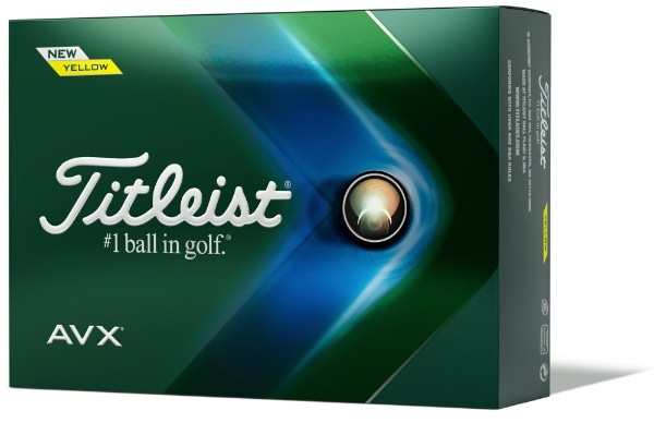 ゴルフボール TITLEIST AVX《1ダース(12球)/イエロー》(イエロー