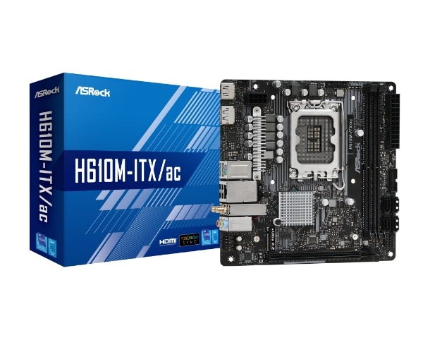 マザーボード H610M-ITX/ac [MiniITX /LGA1700](ブラック