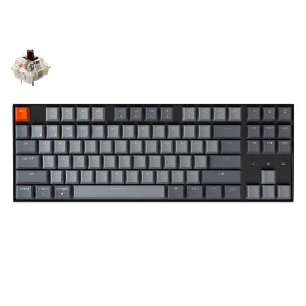 キーボード Keychron K8 WHITE LED 茶軸(英語配列) K8-87-WHT-Brown-US