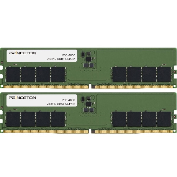 増設メモリ デスクトップPC用 DDR5-4800 UDIMM PD5-4800-16GX2 [DIMM