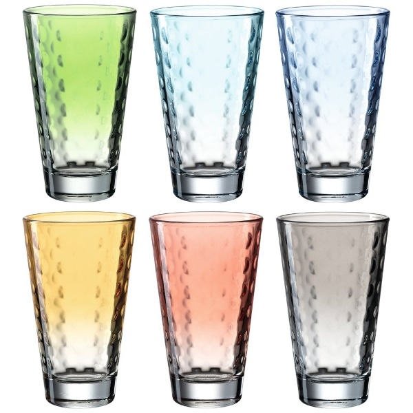 ハイボールタンブラー6P /300ml 6色アソート Optic 025907 [300