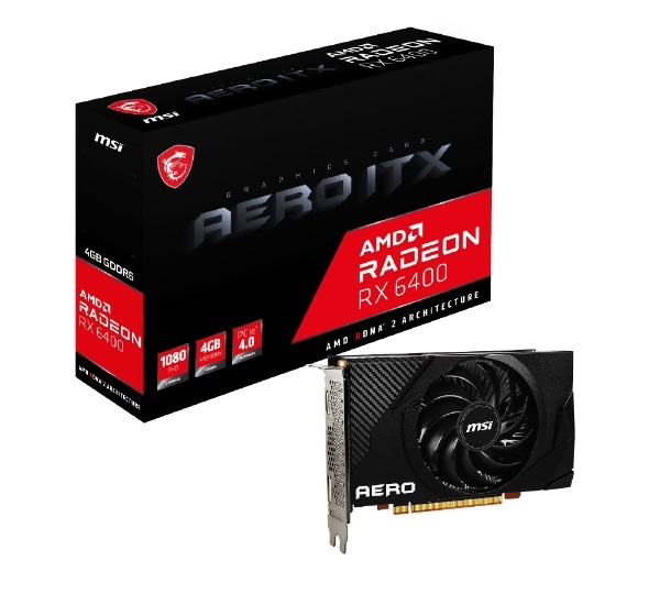 グラフィックボード Radeon RX 6400 AERO ITX 4G [Radeon RXシリーズ