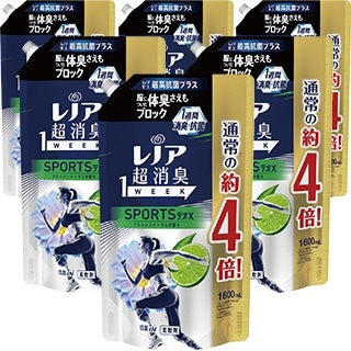 Lenor(レノア)超消臭1week つめかえ用 超特大サイズ ×6個 スポーツデオX フレッシュシトラスの香り(ブルー): ビックカメラ｜JRE  MALL