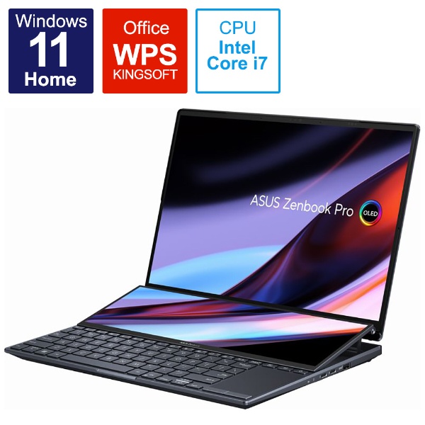 ノートパソコン Zenbook Pro 14 Duo OLED テックブラック UX8402ZA