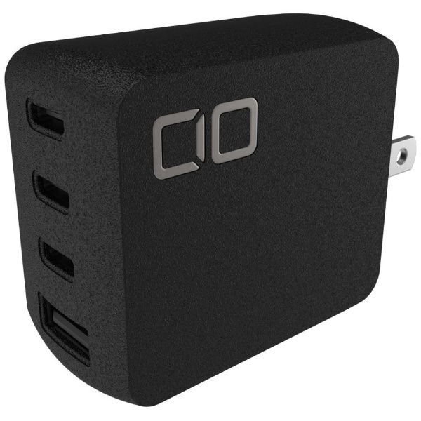 NovaPort QUAD 65W GaN急速充電器 USB-C×3、USB-A×1ポート ブラック