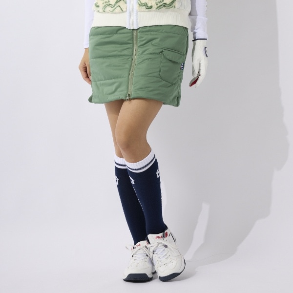 レディース ゴルフ スカート 柄 FILA GOLF(Mサイズ/グリーン)792311