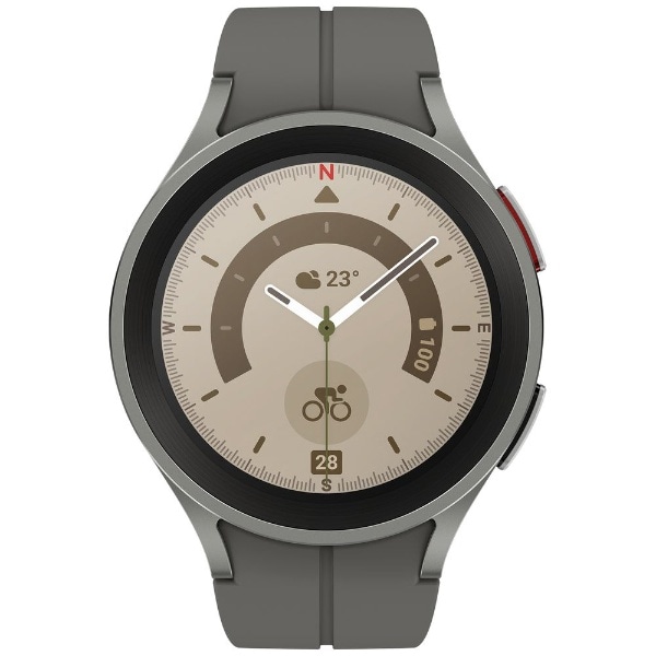 スマートウォッチ Galaxy Watch5 Pro 45mm（Titanium） グレー SM 