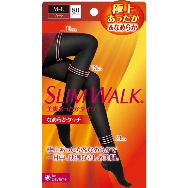 SLIM WALK（スリムウォーク）美脚あったかタイツ なめらかタッチ M-L