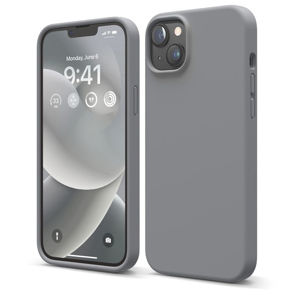 iPhone 14 Plus SILICONE CASE シリコン ケース ダークグレー EL ...