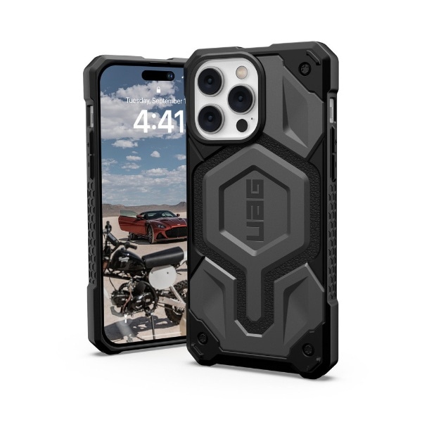 UAG製 MagSafe対応MONARCH PRO シルバー iPhone 14 Pro Max用 UAG UAG