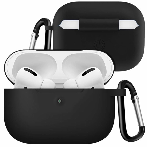 AirPods Pro専用シリコンケース ブラック RM-AIP-BK(ブラック