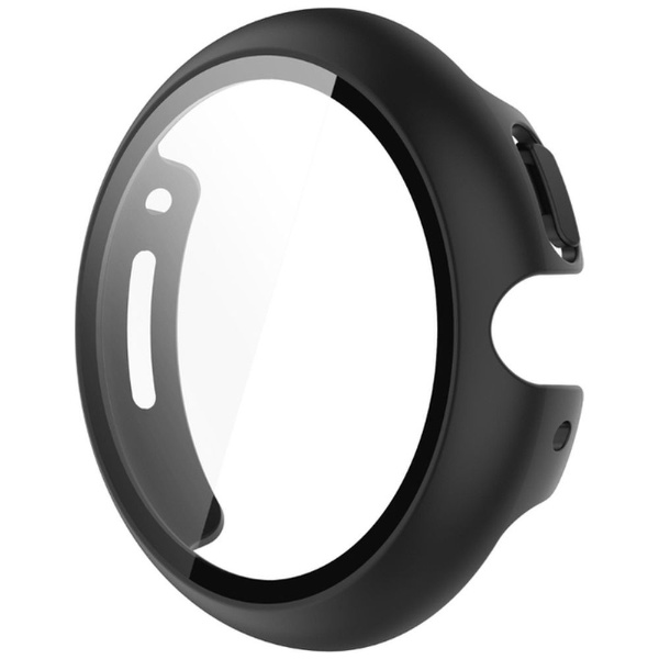 Google Pixel Watch 液晶ガラス付きPCカバー ブラック PW-GLPC-BK