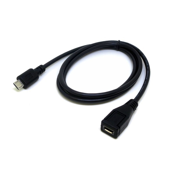 micro USB延長ケーブル [micro USB オス→メス micro USB /0.9m