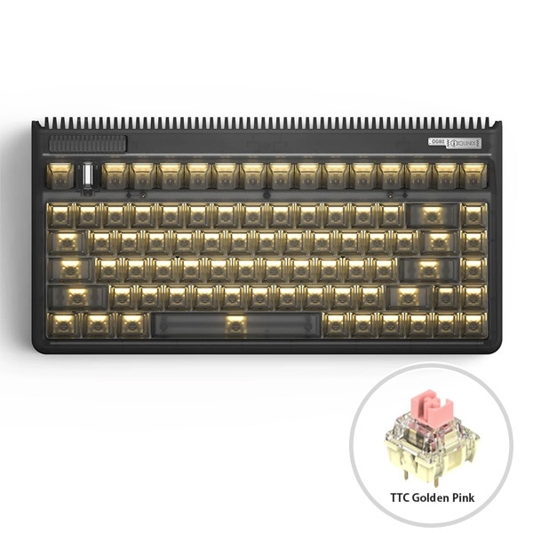ゲーミングキーボード OG80 RGB(TTC Golden Pink軸・英語配列) Dark