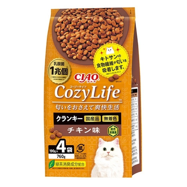 Cozy Life（コージーライフ）クランキー チキン味 190g×4袋