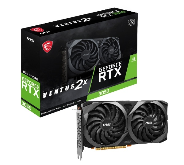 グラフィックボード GeForce RTX 3050 VENTUS 2X 8G OCV1 [GeForce RTX