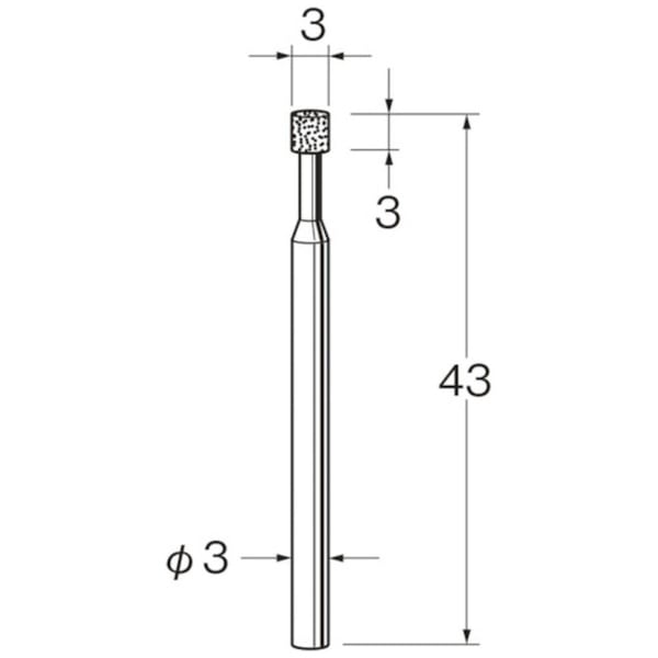 Leutor(リューター)機械研削用レジンボンド軸付ボラゾン砥石(インター