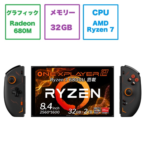 ゲーミングモバイルパソコン ONEXPLAYER 2 ミッドナイトブラック ONEX2 