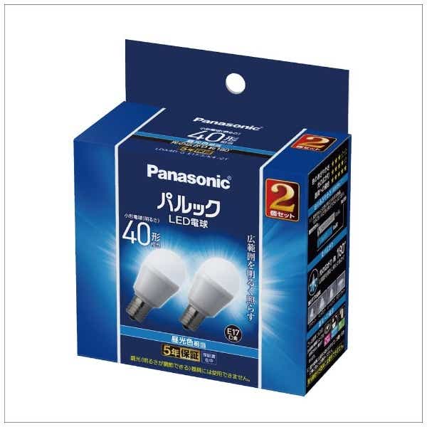 日時指定 Panasonic LED電球 昼光色 電球色 2セット tessiturasdenos