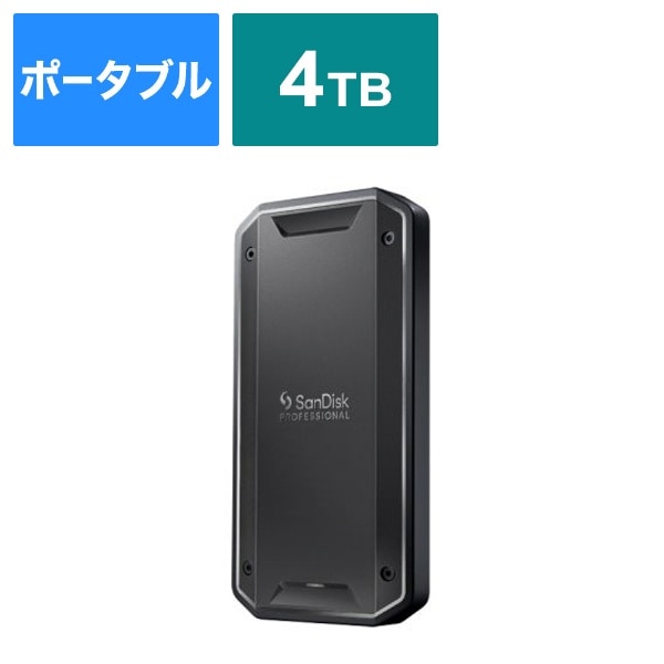 SDPS31H-004T-GBCND 外付けSSD Thunderbolt 3＋USB-C接続 PRO-G40(Mac