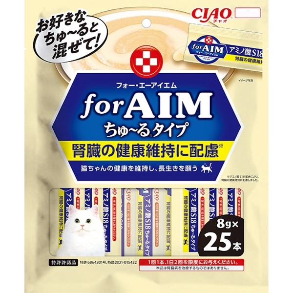 CIAO（チャオ）for AIM ちゅ～るタイプ アミノ酸S18 8g×25本入(CA21 ...