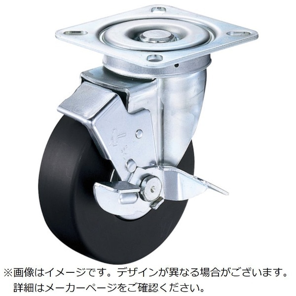 ハンマー 旋回式MCナイロン車輪（ラジアルボールベアリング）125mm