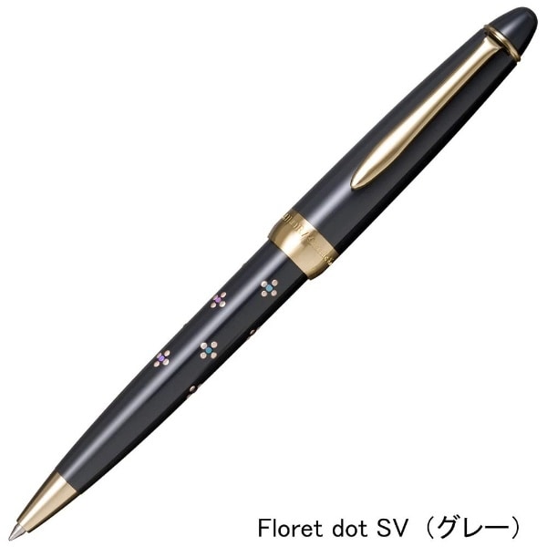 Classic Ko 文房蒔絵 ボールペン Floret dot SV [0.7mm] グレー 15