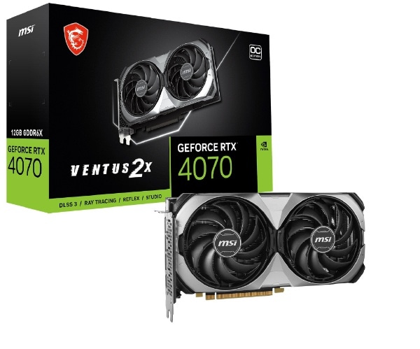 グラフィックボード GeForce RTX 4070 VENTUS 2X E 12G OC [GeForce