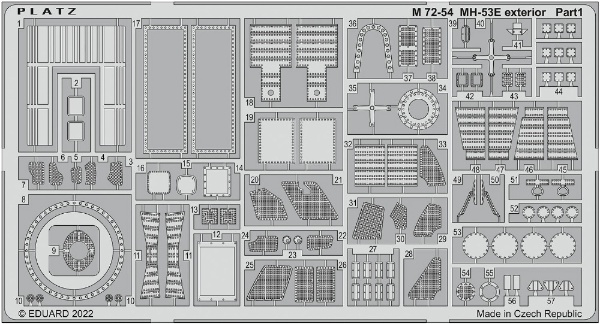 1/72 MH-53E シードラゴン エッチングパーツ 外装用(M7254