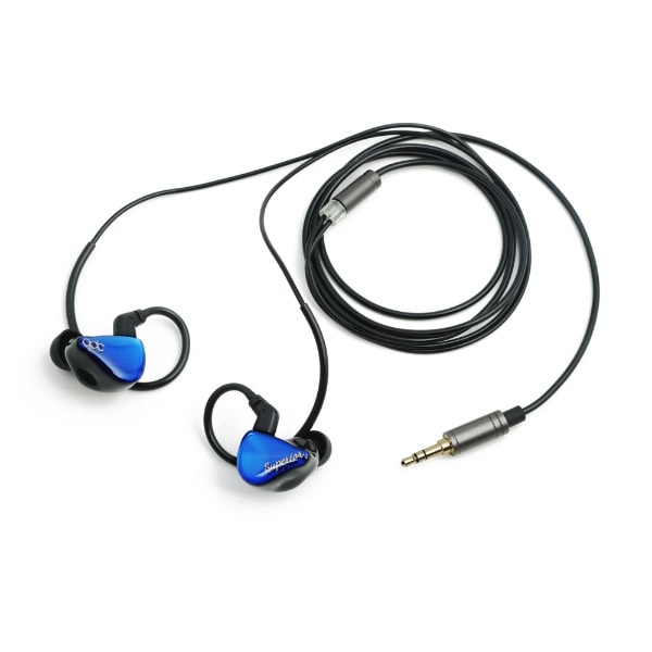 イヤホン カナル型 IEM アズール ブルー QDC-SUPERIOR-BL [φ3.5mm ミニ 