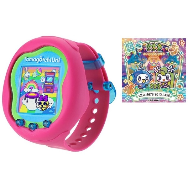 特典]たまステッカー＋Tamagotchi Uni Pink（たまごっち ユニ ピンク