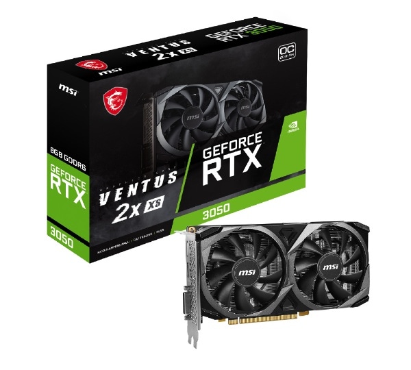 グラフィックボード GeForce RTX 3050 VENTUS 2X XS 8G OC [GeForce