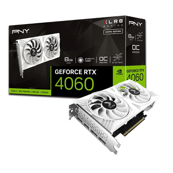 グラフィックボード GeForce RTX 4060 8GB XLR8 Gaming OC DUAL FAN ...