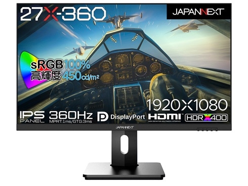 ゲーミングモニター 27X-360 JN-360IPS27FHDR-HSP [27型 /フルHD(1920