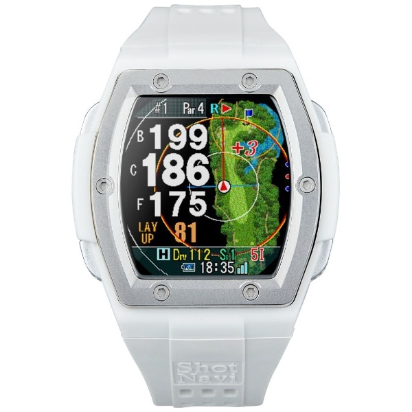 腕時計型GPSゴルフナビ CREST2 クレスト2 ホワイト(ホワイト ...