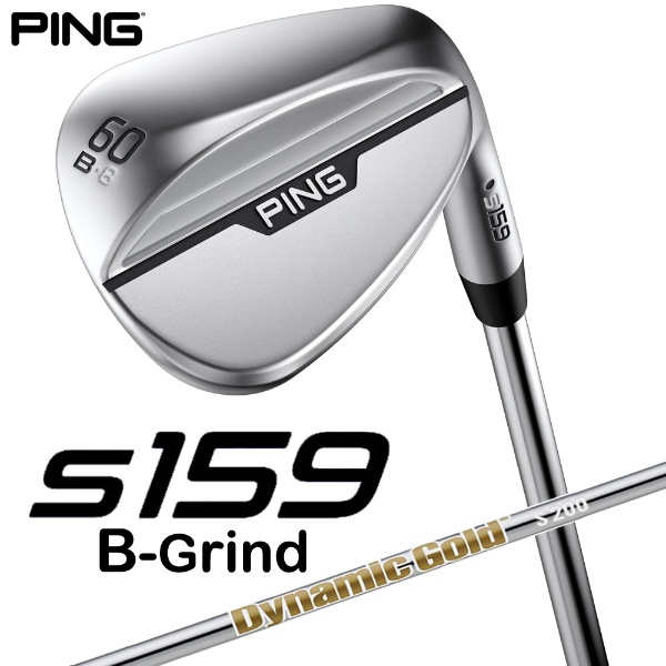 2024年03月07日発売】 ウェッジ s159 クローム仕上げ 60°B GRIND