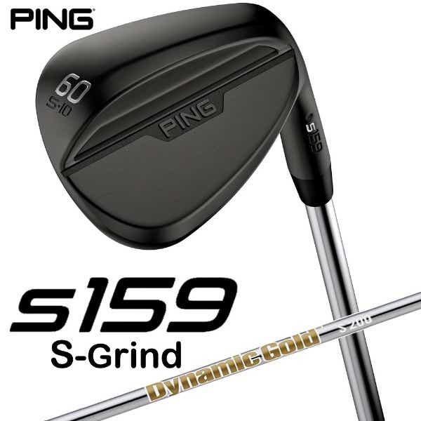 ウェッジ s159 ミッドナイト仕上げ 60°S GRIND《Dynamic Gold S200