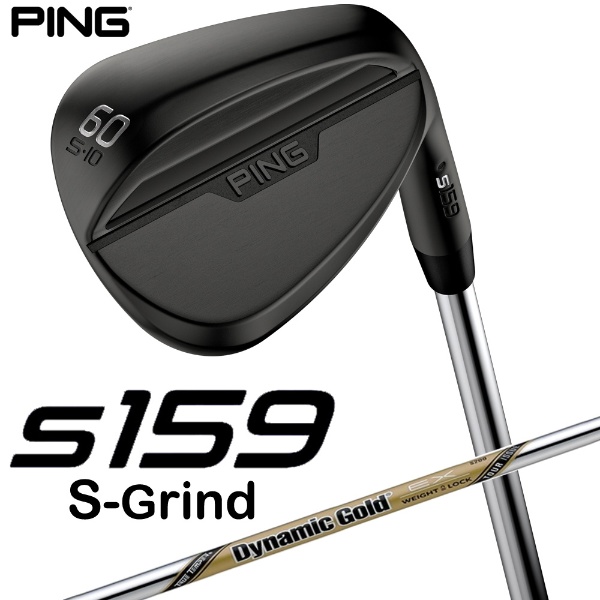 ウェッジ s159 ミッドナイト仕上げ 60°S GRIND《Dynamic Gold EX TOUR