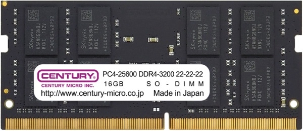 増設メモリ DDR4 260PIN SO-DIMM CB16G-SOD4U3200 [SO-DIMM DDR4 /16GB