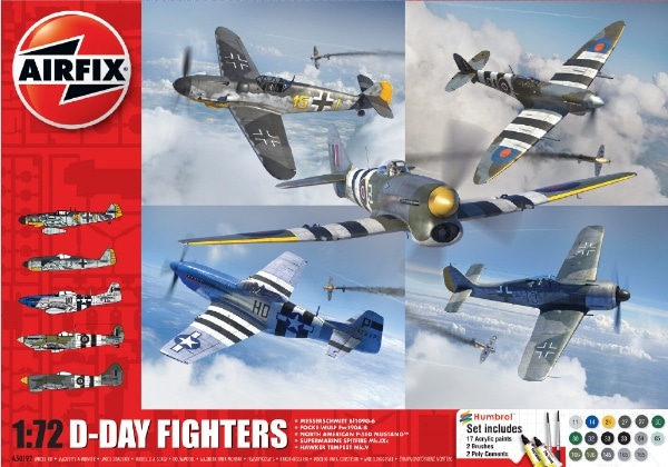 2024年07月30日発売】 1/72 Dデイ 戦闘機5機入り スターターセット