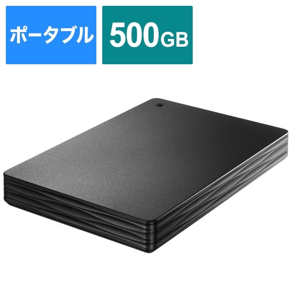 HDPD-UTD500 外付けHDD ブラック [500GB /ポータブル型][HDPDUTD500