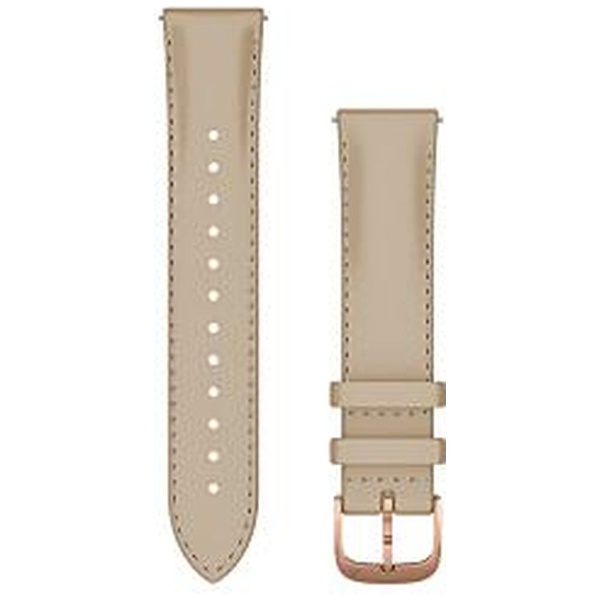 Quick Release oh 20mm Light Sand Italian Leather / 18K Rose Gold PVD 010-12924-61[101292461]